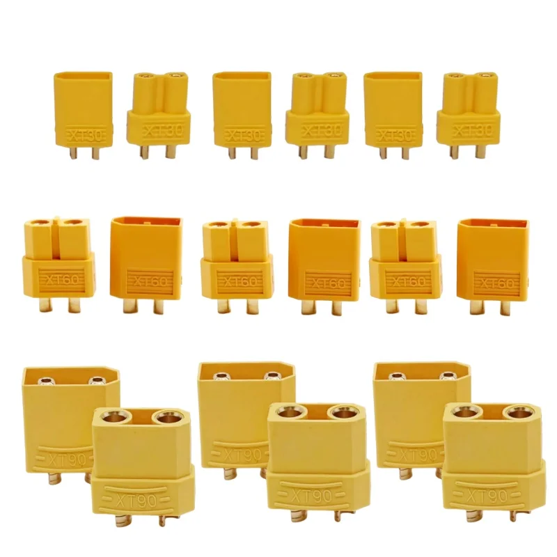 Lot de 5 paires Connecteurs XT60 Mâle Femelle pour Batterie Lipo Drone RC