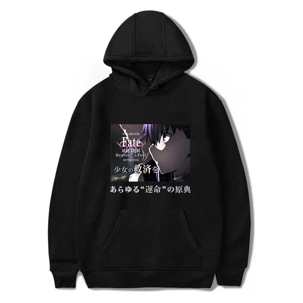Anime fate stay night cosplay hoodie harajuku sweatshirts streetwear hip hop pullover com capuz jaqueta casual agasalho 2024