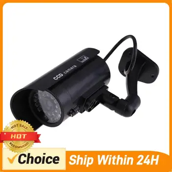 Fake Security CCTV Camera with Blinking LED Light Monitor CCTV Surveillance Simulation Dummy Camera for Outdoor Indoor 1