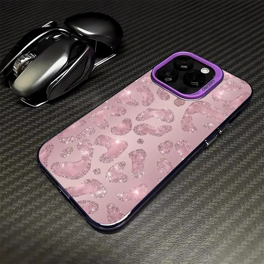 Shining Leopard Print Design Matte Phone Case