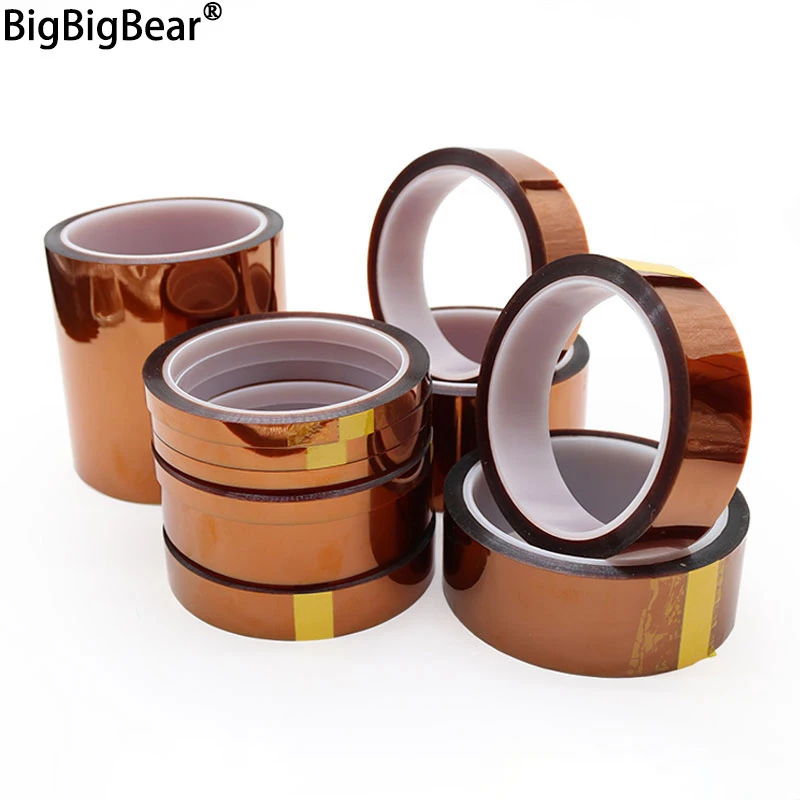 3mm – 100mm 3D Printer Parts High Temperature Resistant Heat BGA Kapton Polyimide Insulating Thermal Insulation Adhesive Tape