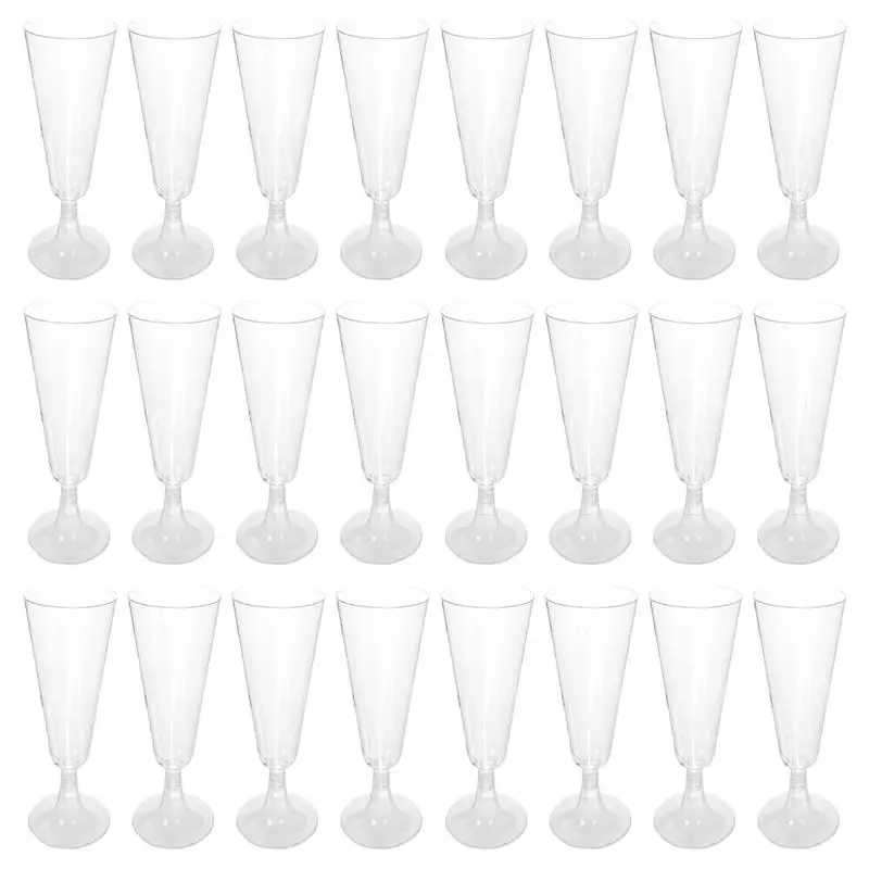 40pcs 150ml Disposable Cocktail Goblets Martini Glasses Unbreakable Plastic Drinks Wine Flutes Party Bar Cups