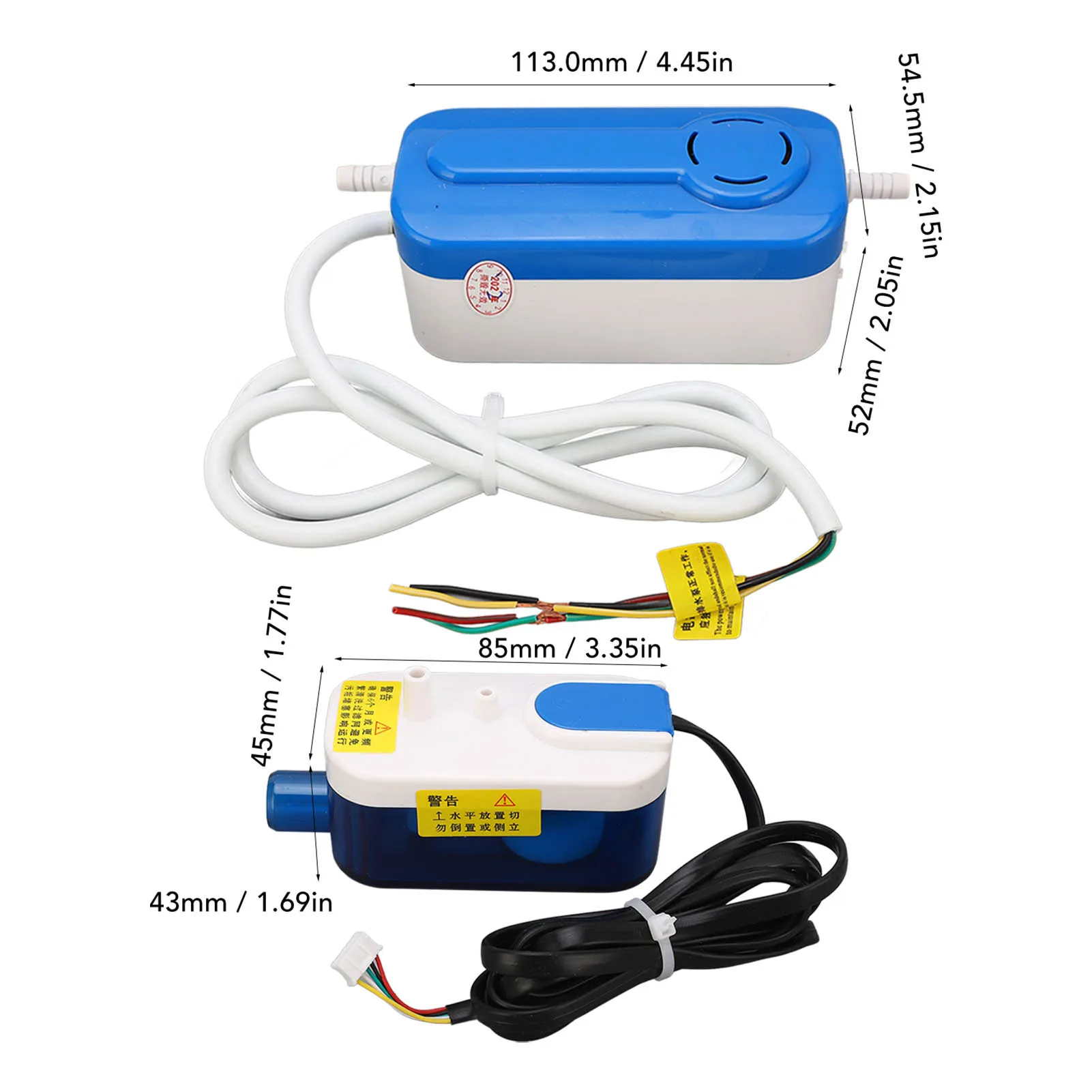 Bomba De Condensado HVAC, AC110‑240V 3W Mini Split Mini Bomba De Condensado Dividida Bomba De Condensado Dividida Adaptada Para La Perfeccion