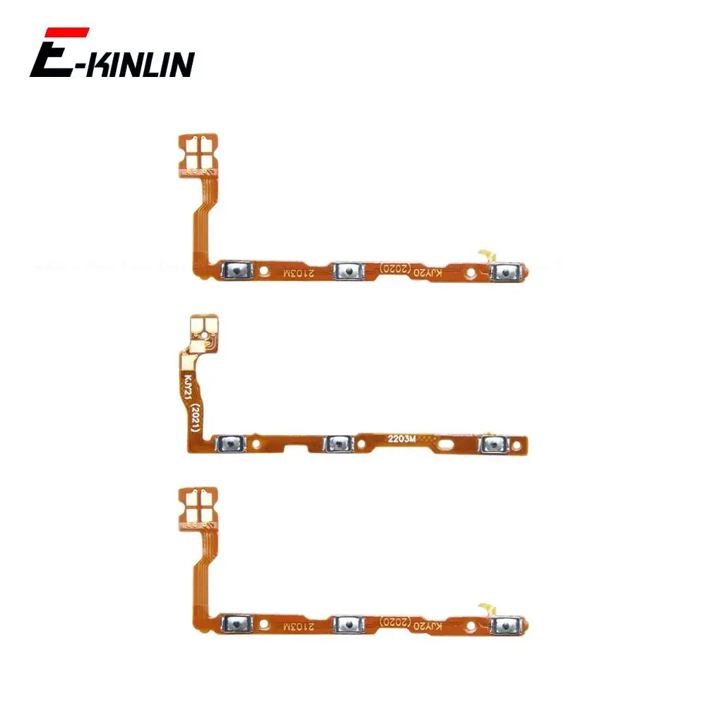 Switch Power ON OFF Key Mute Volume Button Flex Cable For Vivo Y20 Y20i Y20s G Y21 Y21A Y21e Y21G Y21s Y21T Replacement Parts power on off button volume switch key flex cable for meizu meilan u10 u20 repair parts