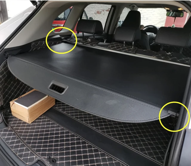 Retractable Cargo Cover For Toyota Venza 2020-2024 - Canvas Texture, Aluminum Frame, Privacy Trunk Shield