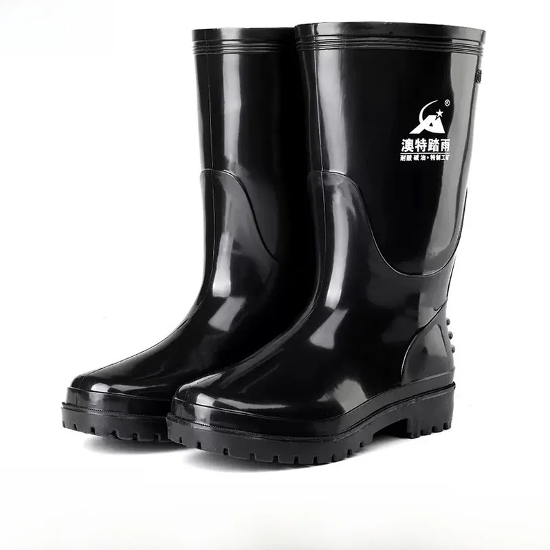 Bottes mi-mollet australiennes pêche - Chaussures sécurité imperméables à bout rond