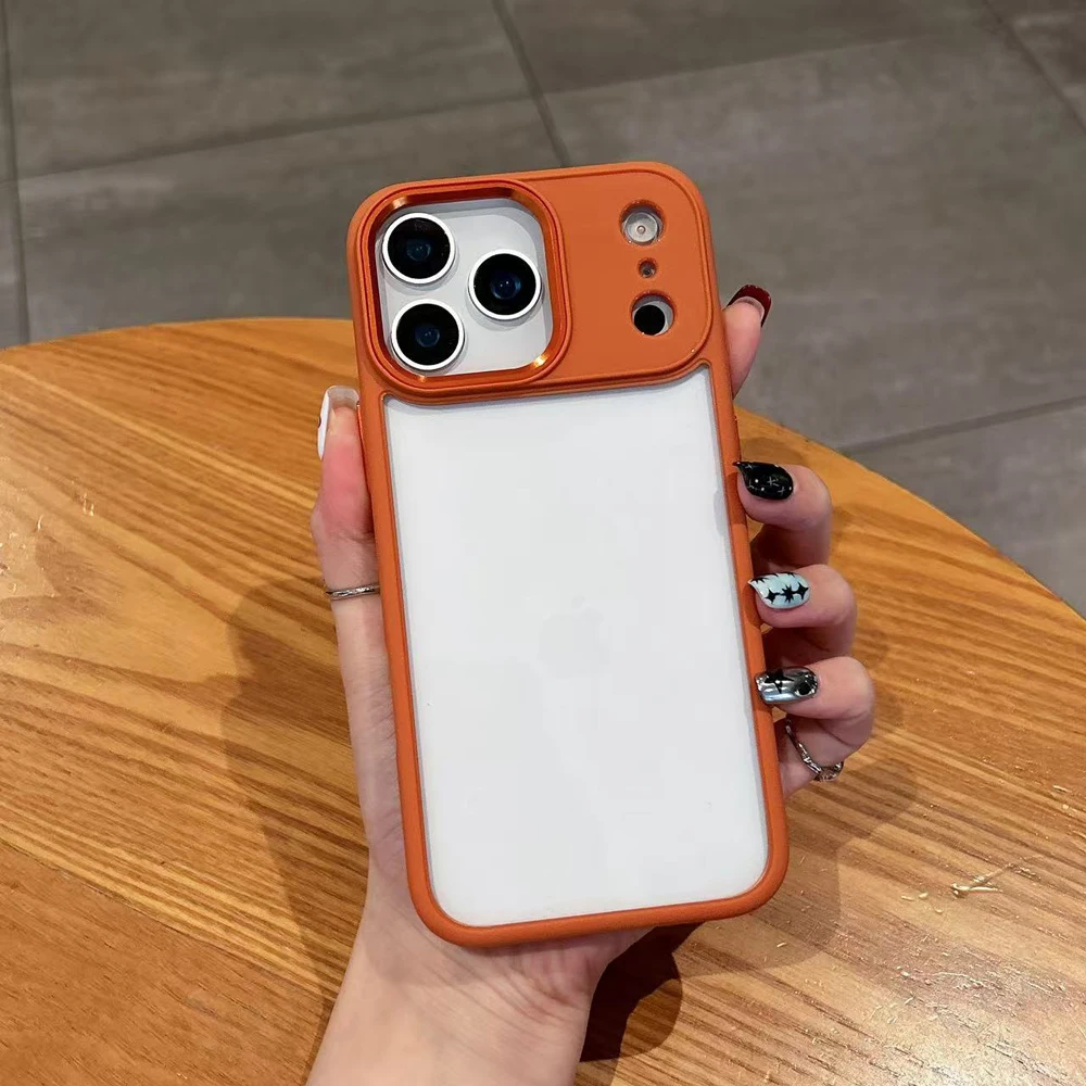 Luxury HD Transparent Shockproof Bumper Case with Magsafe-Compatible Charge Back Cover