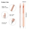 5pcs Retractable Erasable Pens, 0.5mm Black/Blue Ink Erasable Gel Pens, Quick Dry Erasable Erasable Pens and Rubber, Student Sch 3