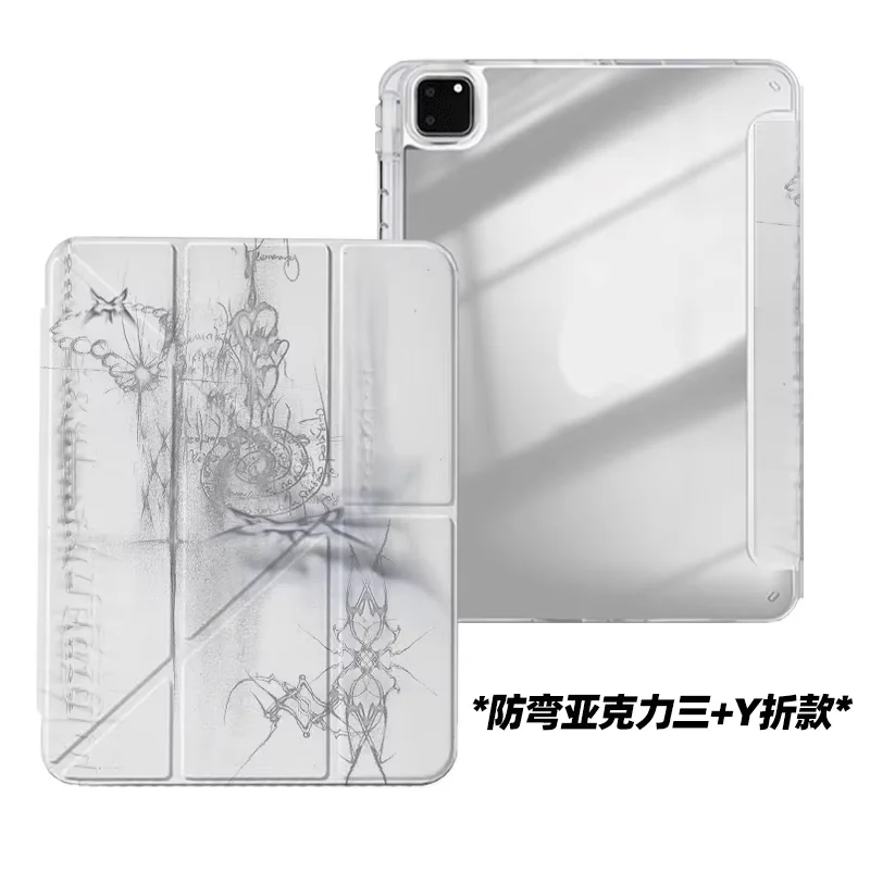 Advanced Gray Retro Pattern Tablet Case