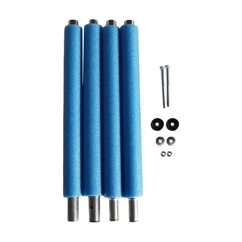 

Trampoline Replacement Pole Foam Trampoline Poles Anti-Collision 4 Pcs Enclosure Straight Tube Steel Poles With Screws