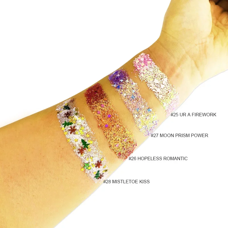No LOGO Vegan Glitter Powder Private Label Chameleon Eyeshadow Glitters Primer Stage Halloween Makeup Wholesale 4
