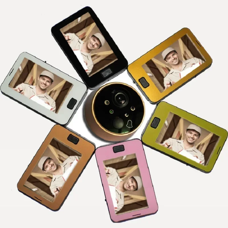 

4.3Inch Doorbell IR Night Vision Video Doorbell Eye Peephole Camera 170 Degree Angle Peephole Camera Monitor Visual Doorbell