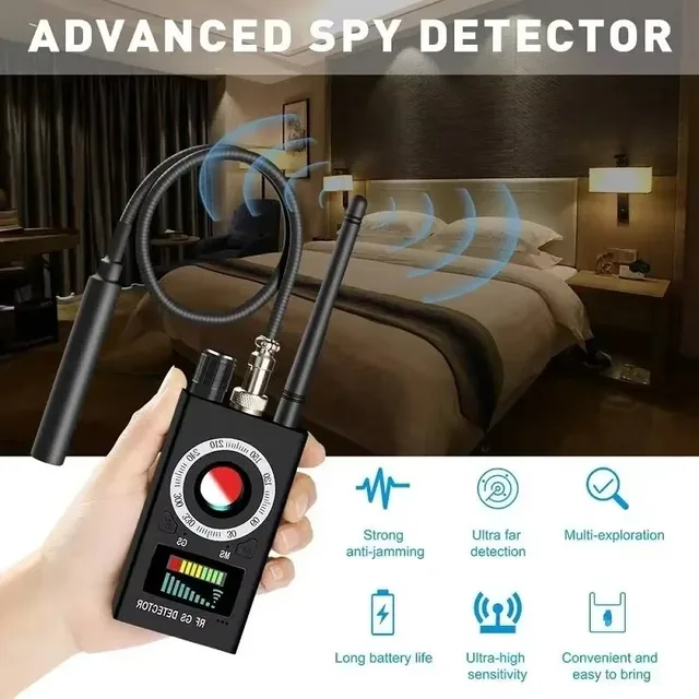 K18 multifunctional anti Candid Cam detection wireless camera 1MHz-6.5GHz GSM audio eavesdropper GPS signal RF tracker detection 2