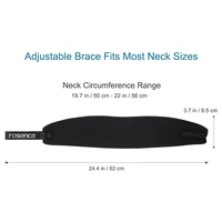 Adjustable Neck Brace Neck Immobilizer Spong For Neck Pain And Spine Pressure Cervical Collar For Snoozing And Sleep 2