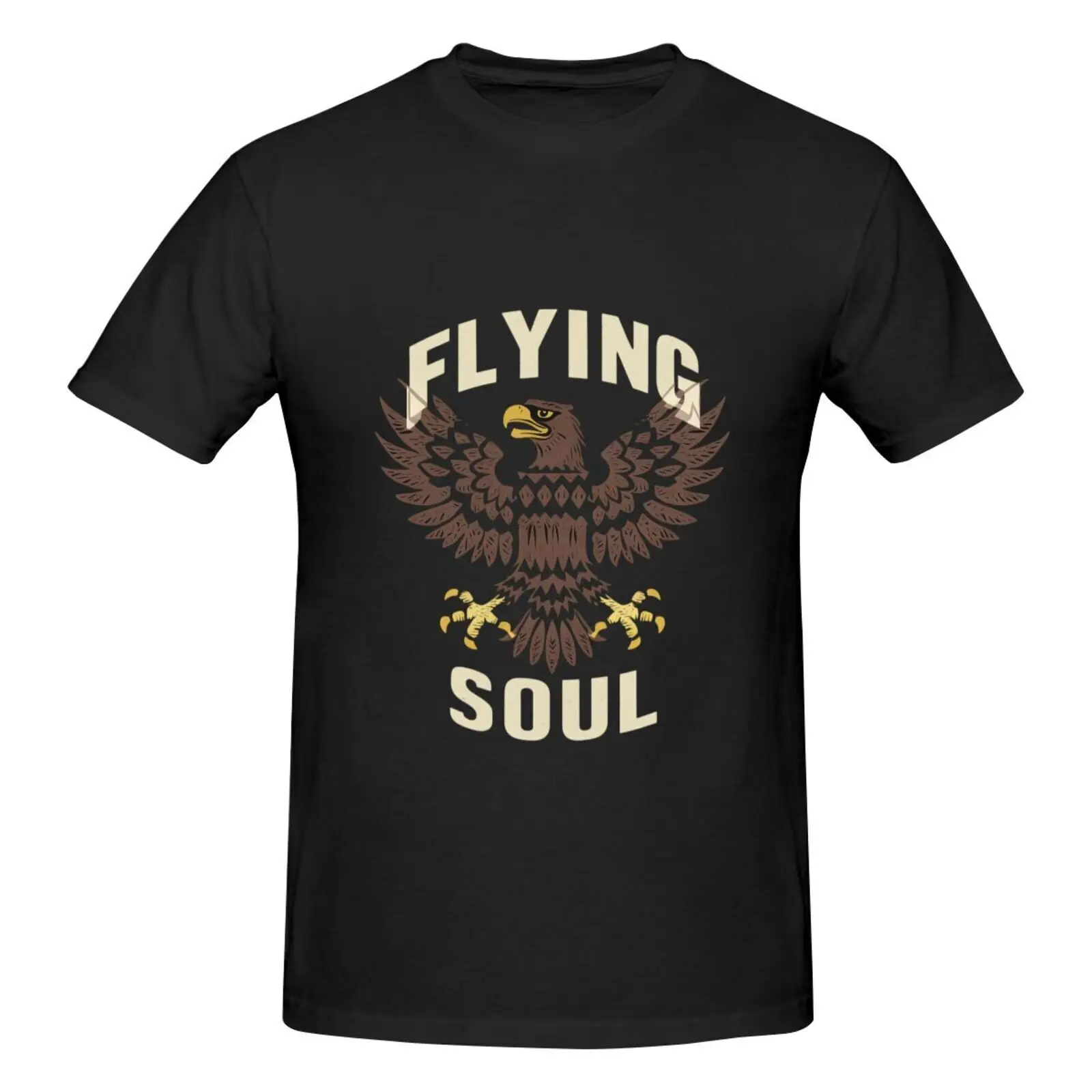 

Men's Fashion Printing Short-sleeved T-shirt Flying Soul Eagle Pattern