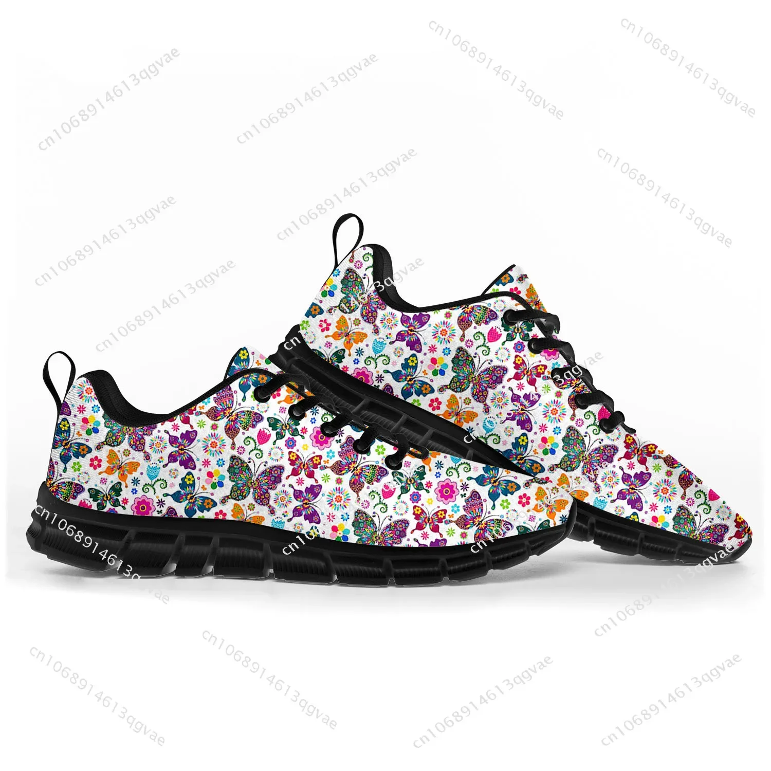 Butterfly Prints Sports Shoes Mens Womens Teenager Kids Children Customized Sneakers Casual Tailor Made Shoe High Quality Couple