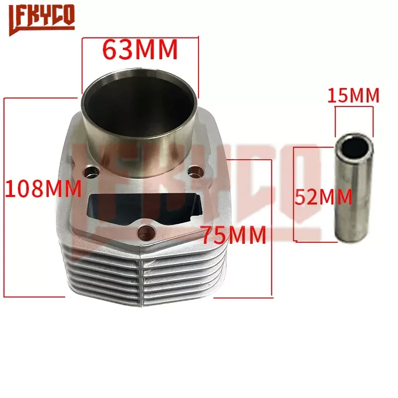 Motorcycle Accessories 63mm Engine Cylinder 185CC Piston