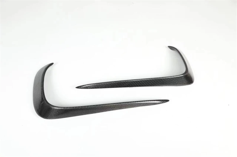 For Porsche Cayenne 9Y0 9Y3 2018 2019 20 2021 2022 Real Carbon Fiber Front Bumper Grill DRL Lip Spoiler Air Outlet Kit Splitter - - Racext 19