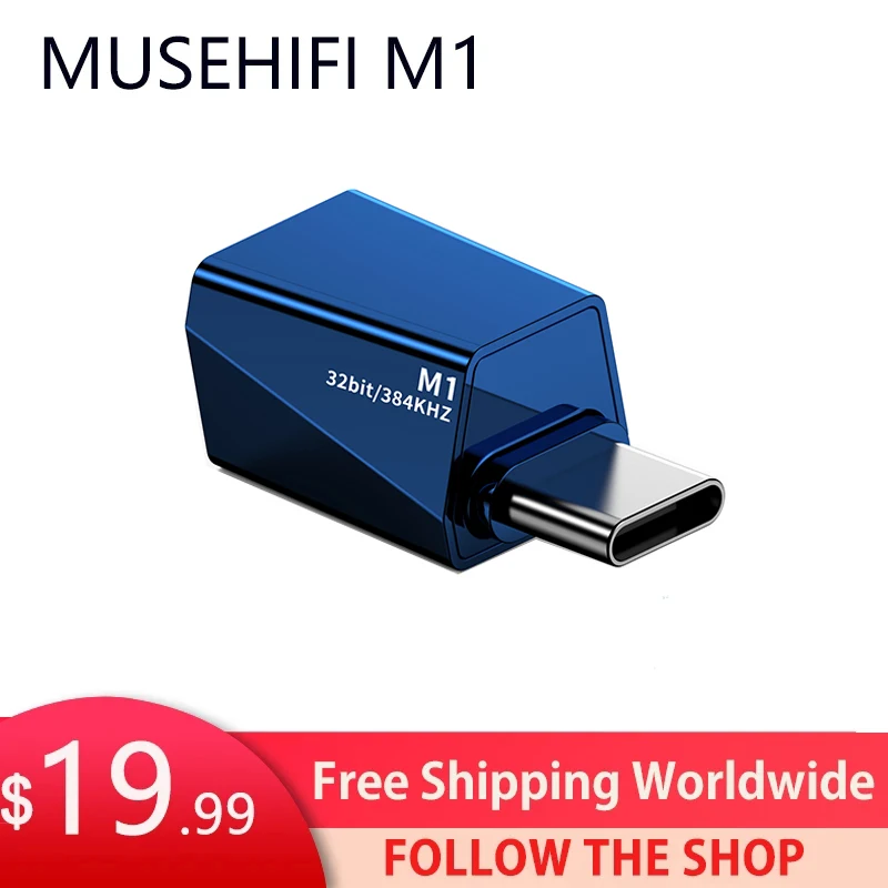 MUSEHIFI M1 Blue 신제품 2023 타입-C  3.5mm 디코딩 앰프/DAC 384kHz/32bit 오디오 어댑터 칩, 7HZ 타임리스 Dioko S12 ATOM2 호환