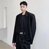 LUZHEN Original Asymmetric Splicing Design Blazers 2025 Spring Personality Fashion Street High Quality Men's Suit Jackets LZ2551 4