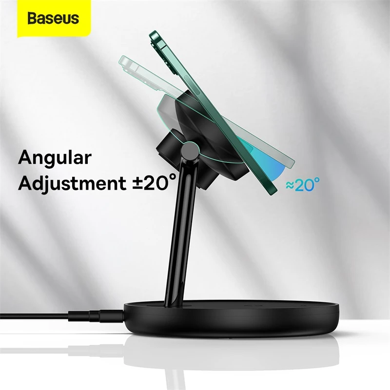 Baseus Swan 3 in 1 Magnetic Wireless Charger Stand 20W for iPhone 13 12 pro
