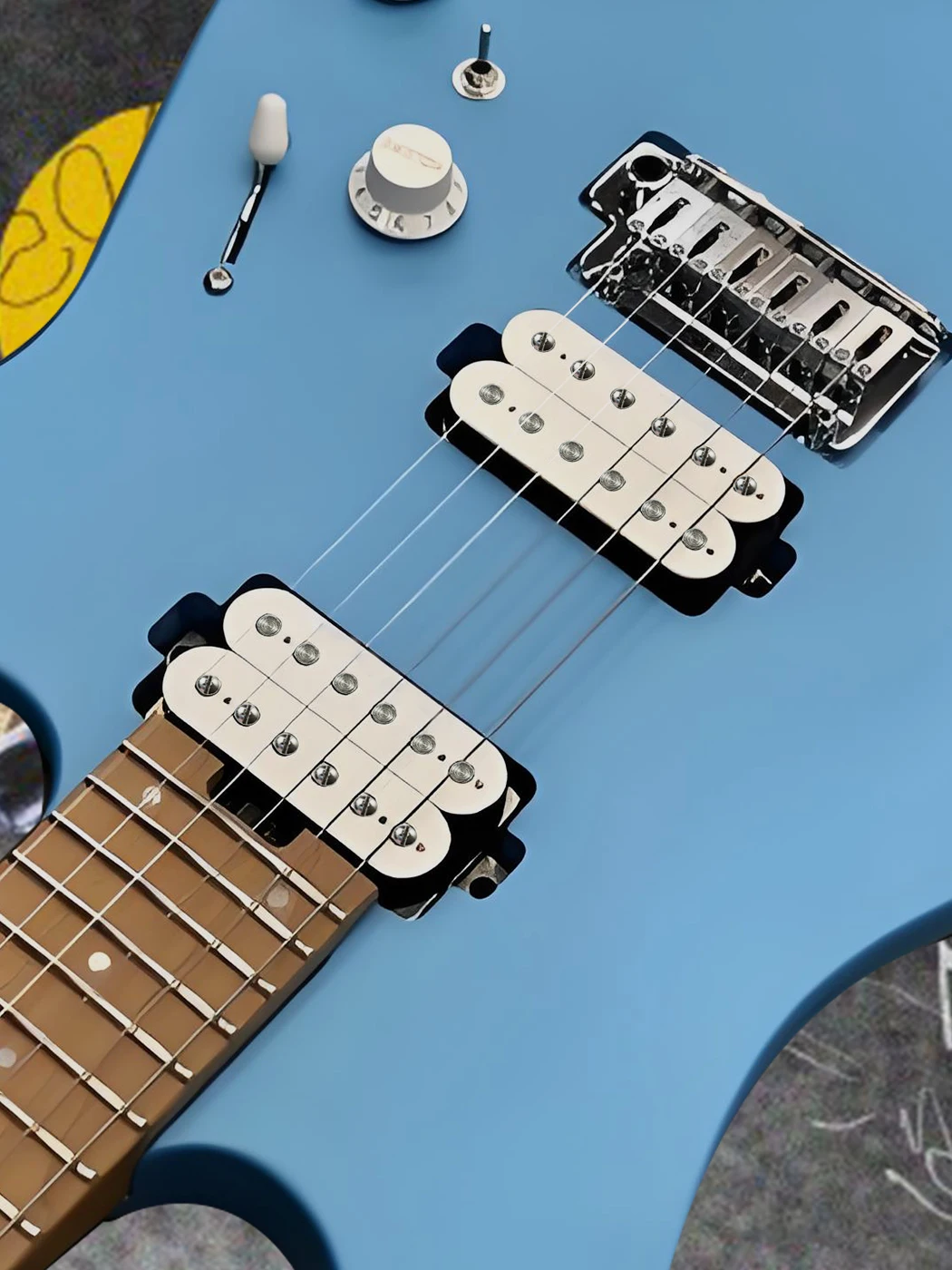 Phrilam Pro HH High Output Alnico5 6-Wege & 6-fach verstellbare Humbucker-Tonabnehmer für Hals/50mm 7,6K Brücke/52mm 8,8/16,5K für E-Gitarre – Detail 6