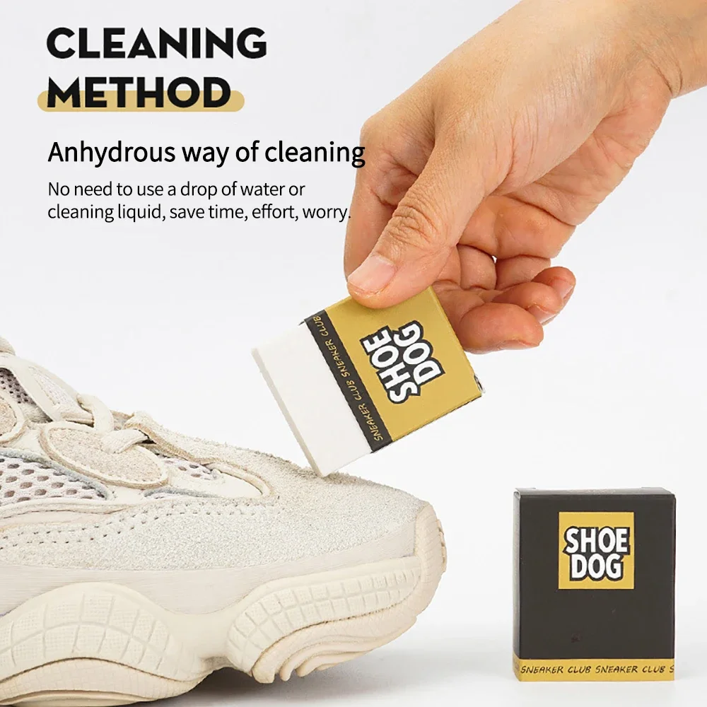2PCS Super Clean Shoes Cleaning Eraser Eraser Shoes Brush Rubber Block Suede Sheepskin Matte Shoes Care Leather Cleaner
