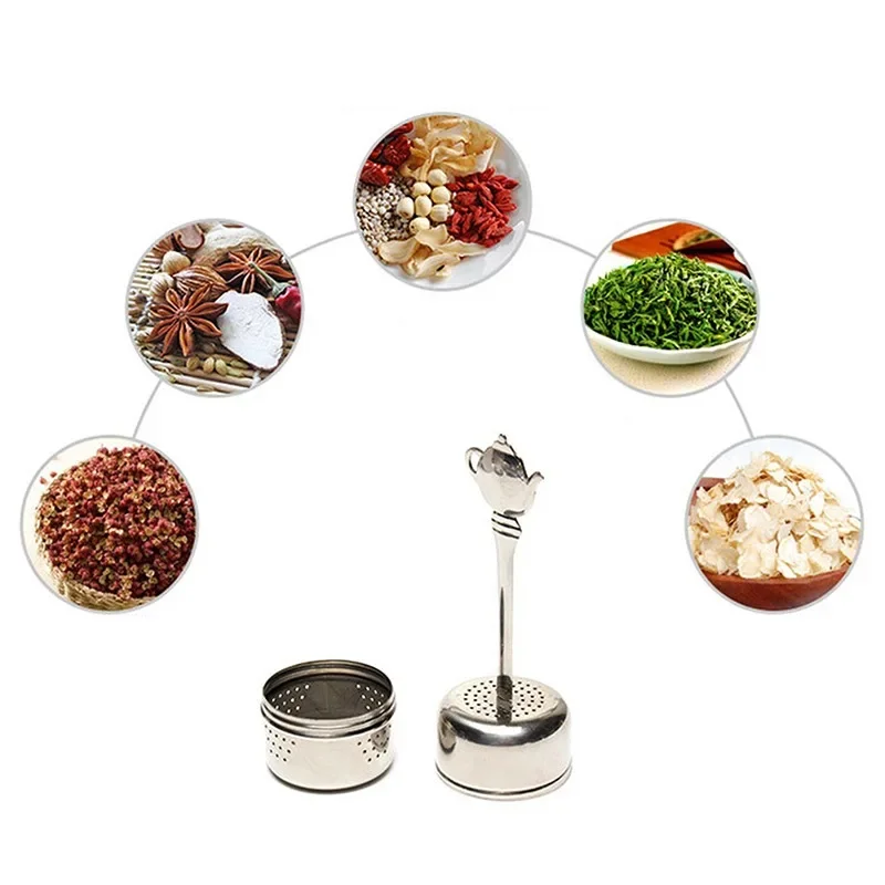 304 Stainless Steel Tea Filter Home Kitchen Accessories Tea Strainer Infuser Filter Seasoning Ball Loose Leaf Spice tea infuser tea strainer tea filter
