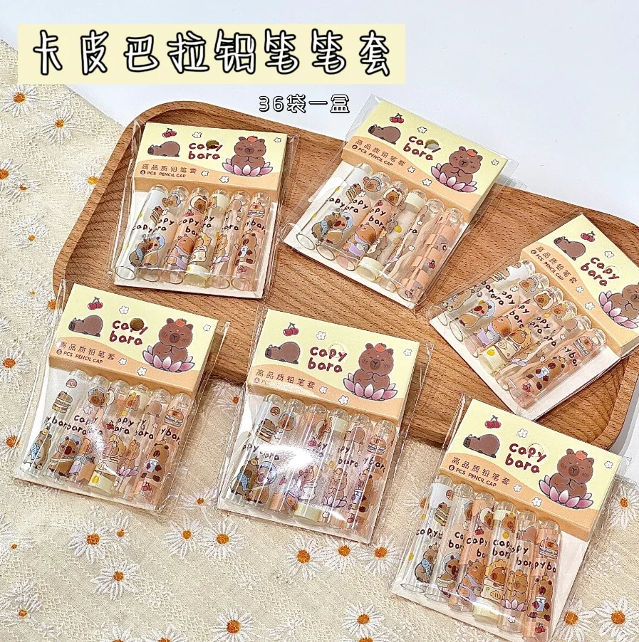 Stylos Gel Capybara Stylos Gel Effaçables Capybara - Lot De 6 - 0,5 Mm - Encre Bleue - Design Animaux Mignons Stylos Capybara Animaux