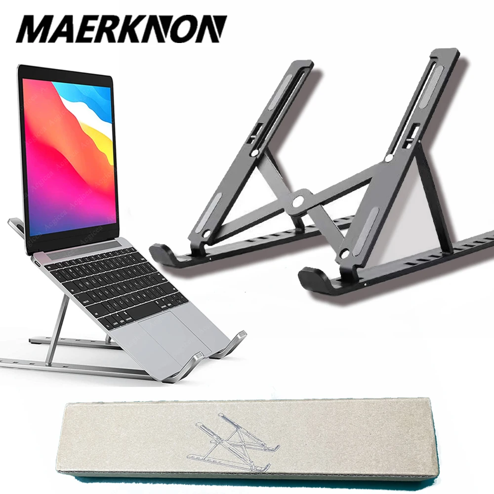 Foldable Laptop Stand Cooling Notebook Bracket Adjustable Ergonomic
