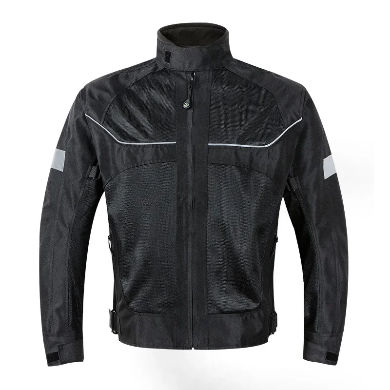 Vemar Summer Motorcycle Jacket Men's Motocross Jacket Protective Breathable Racing Reflective Oxford Clothing Wear Resistant
