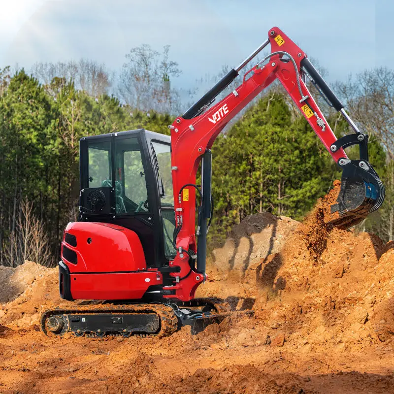 Vtw 35 Mini Excavator 2 Ton With Cab With Side Swing Hydraulic 3 Ton 3500kg Crawler Micro Digger For Sale Ladder Scaffolding Parts Aliexpress