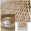 Bamboo Chandelier Pendant Lamp Hanging Wood Ceiling Light Decor LED Chinese Hand Kitted Handmade Lighting for Home Living Room 5