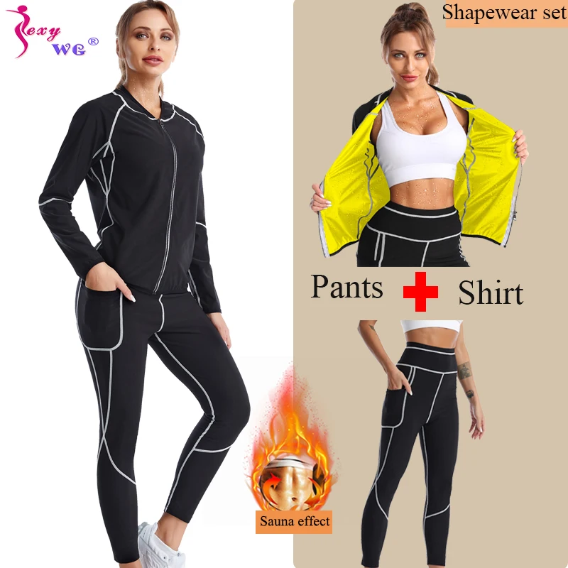 Sweat Sauna Pants Body Shaper Weight Loss Slimming Sauna Sweat Suit