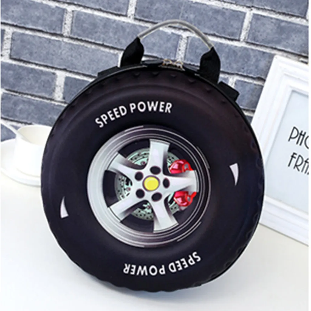 Lovely Kids Small Backpack 3d Car Tire Children Schoolbag Wheel Kindergarten Bag Age 3-5 Boy Girl Toddler Kawaii School Bag 1