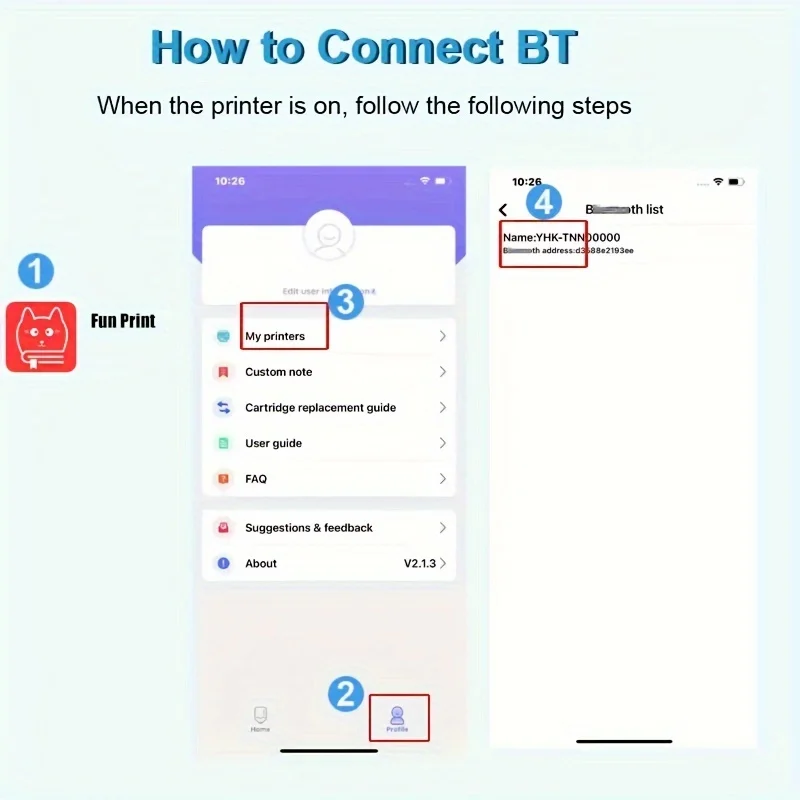Mini thermal printer cross-border pocket minicomputer, multi-function mobile black-and-white Monochrome Print label, bar code