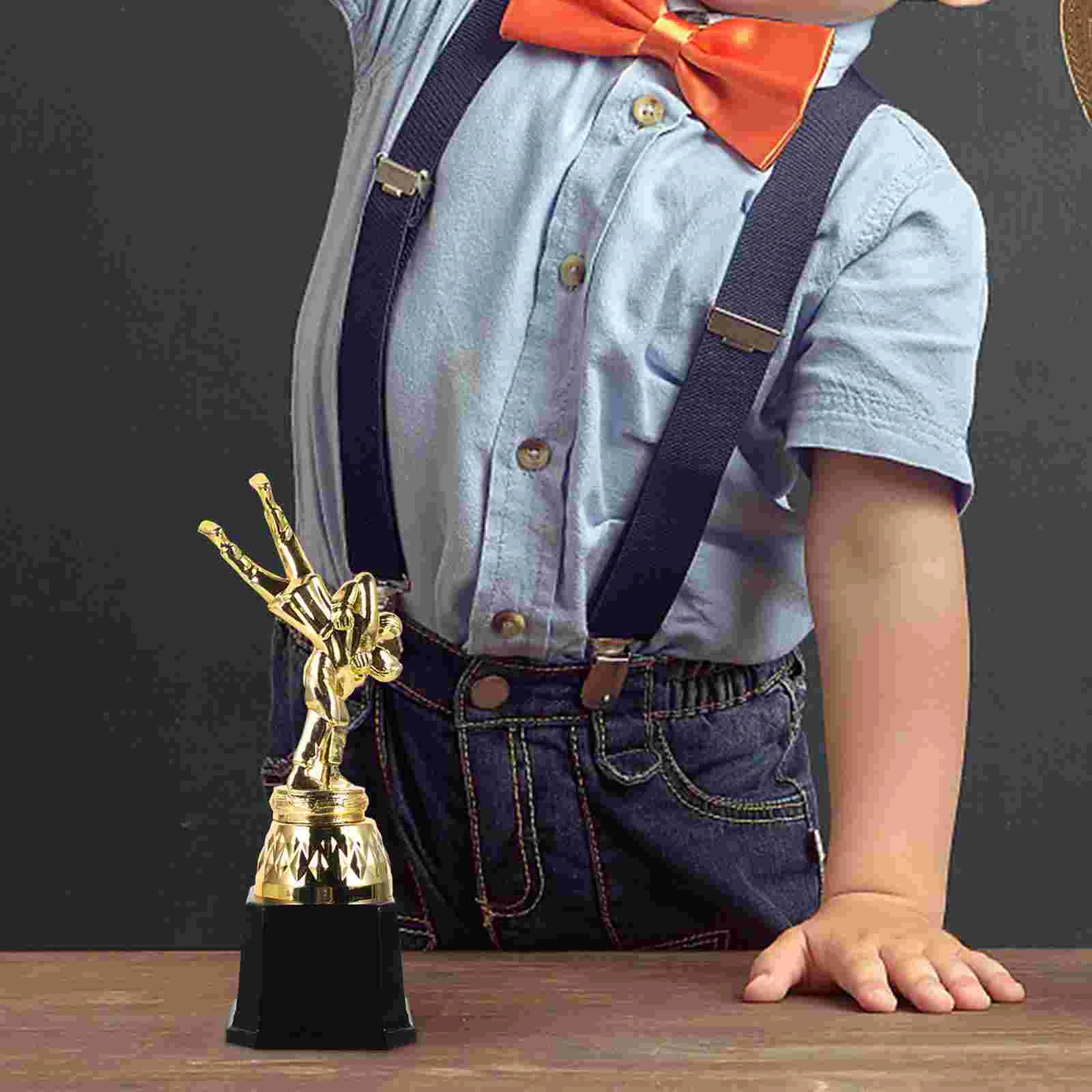 

Wrestling Trophy Kindergarten Competition Decor Award Model The Medal for Sports Plastic Cup Champion Creative Child