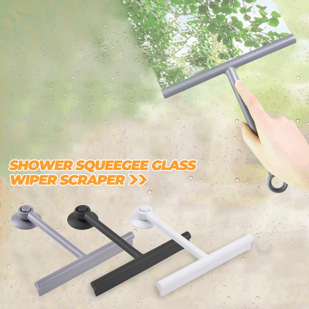 Shower Squeegee Glass Wiper Scraper With Silicone Holder Bathroom Mirror Wiper Scraper Glass Cleaning glass window scraper,window cleaning squeegee,glass scraper,cleaning squeegee,scraper tool set,scraper tool kit,window cleaning tool,silicone scraper,cleaning scraper,scraper cleaner,scraper tool,shower squeegee