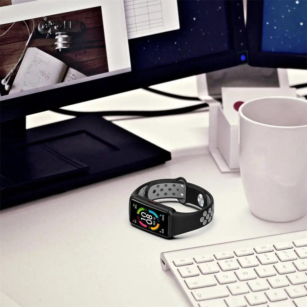 Breathable Sport Silicone Strap for Smartwatches - Enhanced Replacement Bracelet