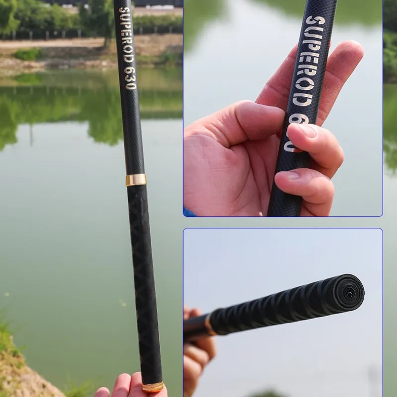 SuperLightHardCarbonFiberHandFishingPoleTelescopicFishingRod