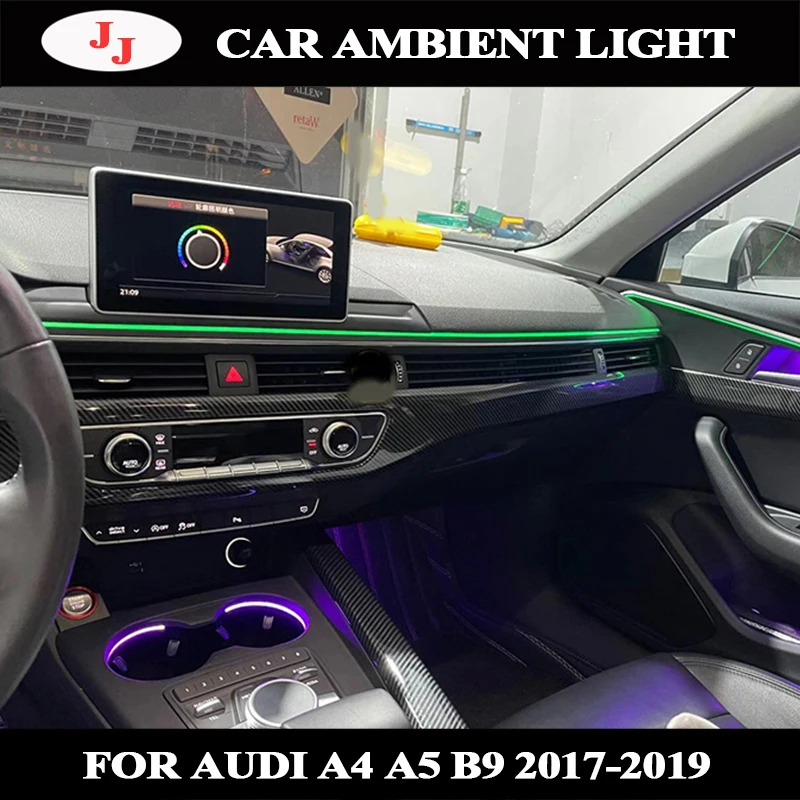 Per Audi A4 A5 B9 2017 2018 2019 Aggiornamenti Interni 32 Colori Led Illuminazione Ambientale Luci Ambientali Controllo Mmi