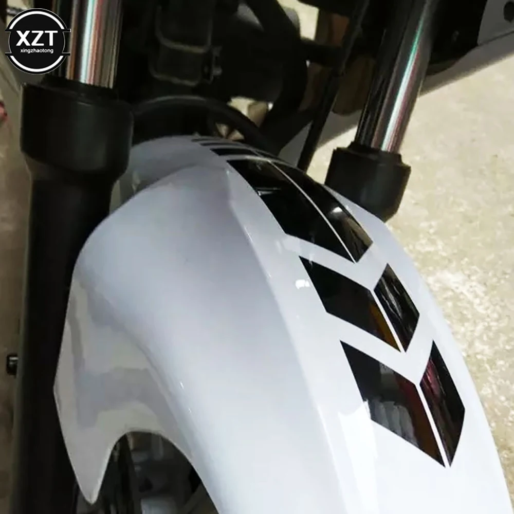 Reflective Stickers Motorcycle Stickers Car Accessories Auto Stickers Vinyl Stickers Graffiti Stickers Custom Stickers Motorcycle Accessories Motorcycle Reflective Stickers Wheel on Fender Waterproof Safety Warning Arrow Tape Car Decals Motorbike Decoration Accessories