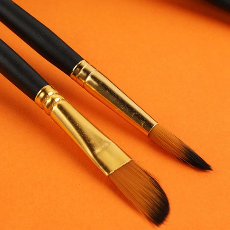 Nylon Art Oil Brush Set for Acrylic Painting and Watercolor