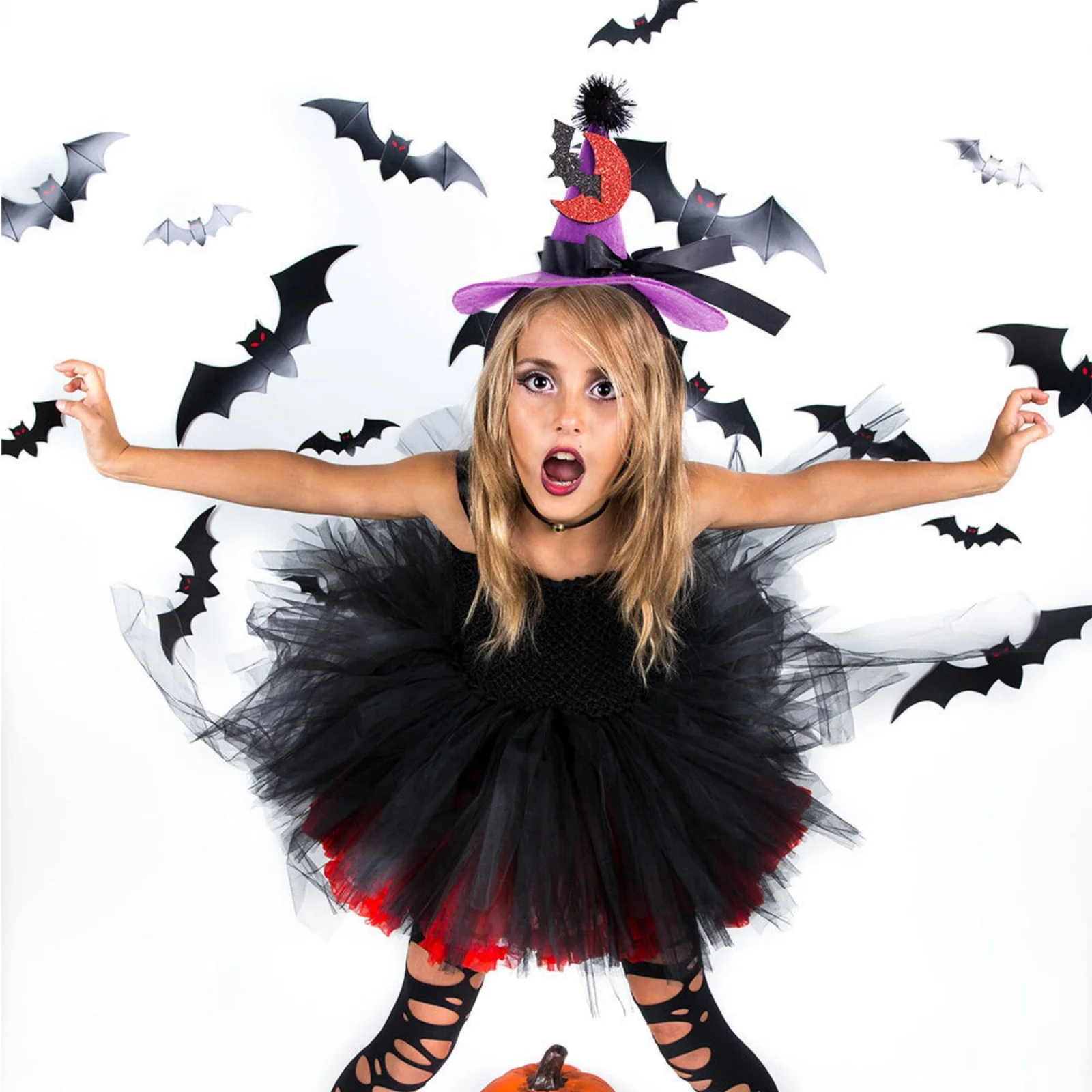 4PCS Halloween Children's Headbands Collection - 12 Styles With Spider, Bat, Cat Motifs, Perfect For Dress - Up