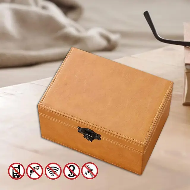 Faraday Box for Car Keys RFID Blocking Box Anti-Theft Keyless Fob Protector Approved Large Car Key Safe 5