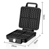 1500W Electric Waffle Maker 4 Pan Double Heating Non-Stick Egg Cake Oven Pancake Egg Waffle Cake Machine for Kid's Snacks 6