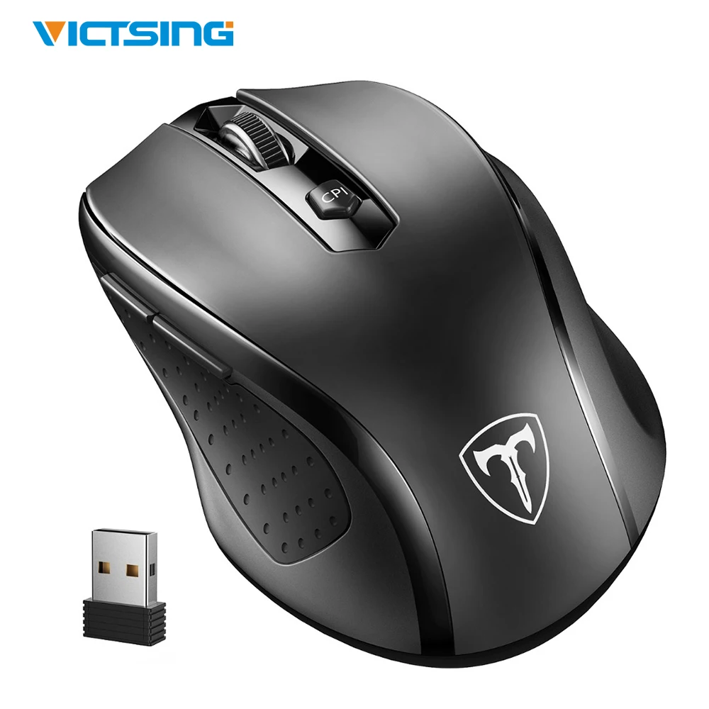 Victsing 2 4g wireless gaming mouse 2400 dpi adjustable 6 buttons mouse