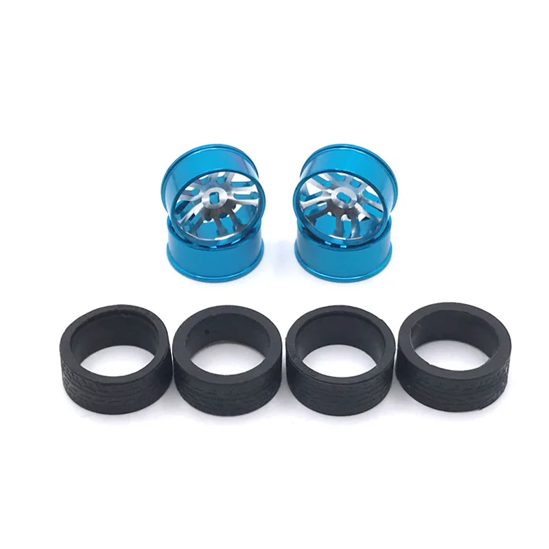 Suitable For WLtoys 284131 K989 Iw04m MINI-Q RC Car Metal Upgraded Drift Wheel Hub Soft Tire Cover 2