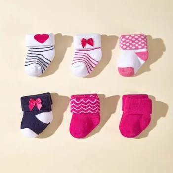 3Pair/lot new girls' warm socks for autumn and winter