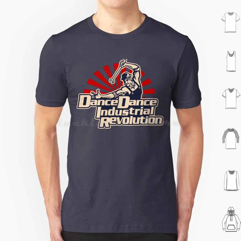 Dance Dance Industrial Revolution T Shirt Uomo Donna Bambini 6Xl Ddr Dance Dance Revolution Videogioco Joke Nerdist Felicia Day